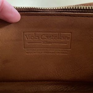 Large Viola Constellani Leather Zipper Wallet